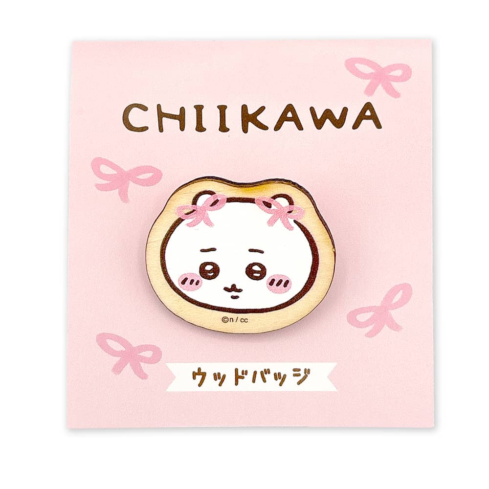 （現貨）Chiikawa雙絲帶木製襟章