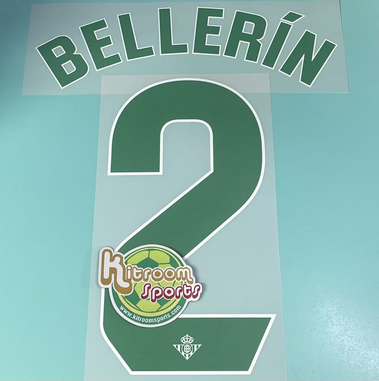 2024-25 Betis Home Nameset #2 BELLERIN