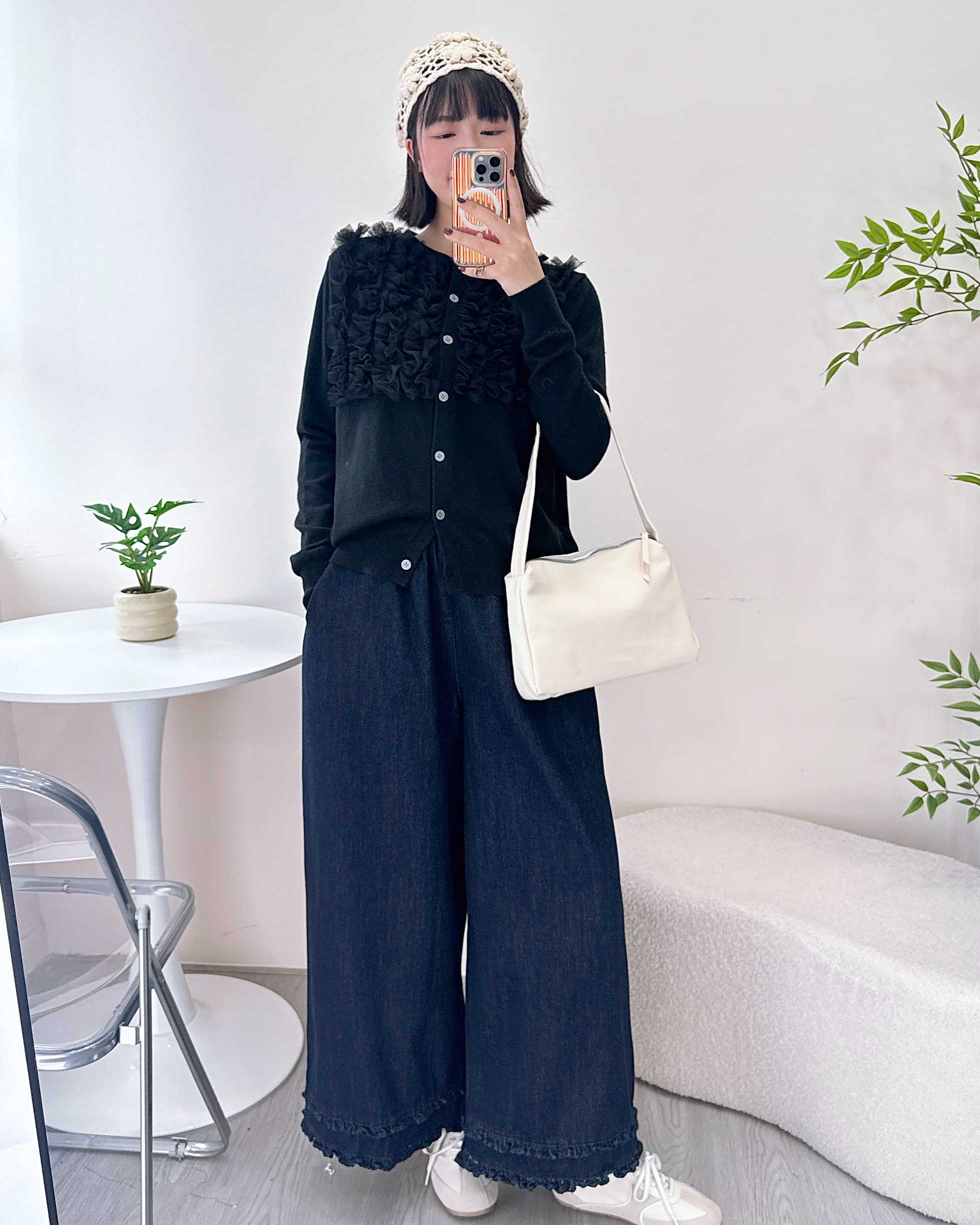 型格荷葉邊寬鬆闊褲 3色