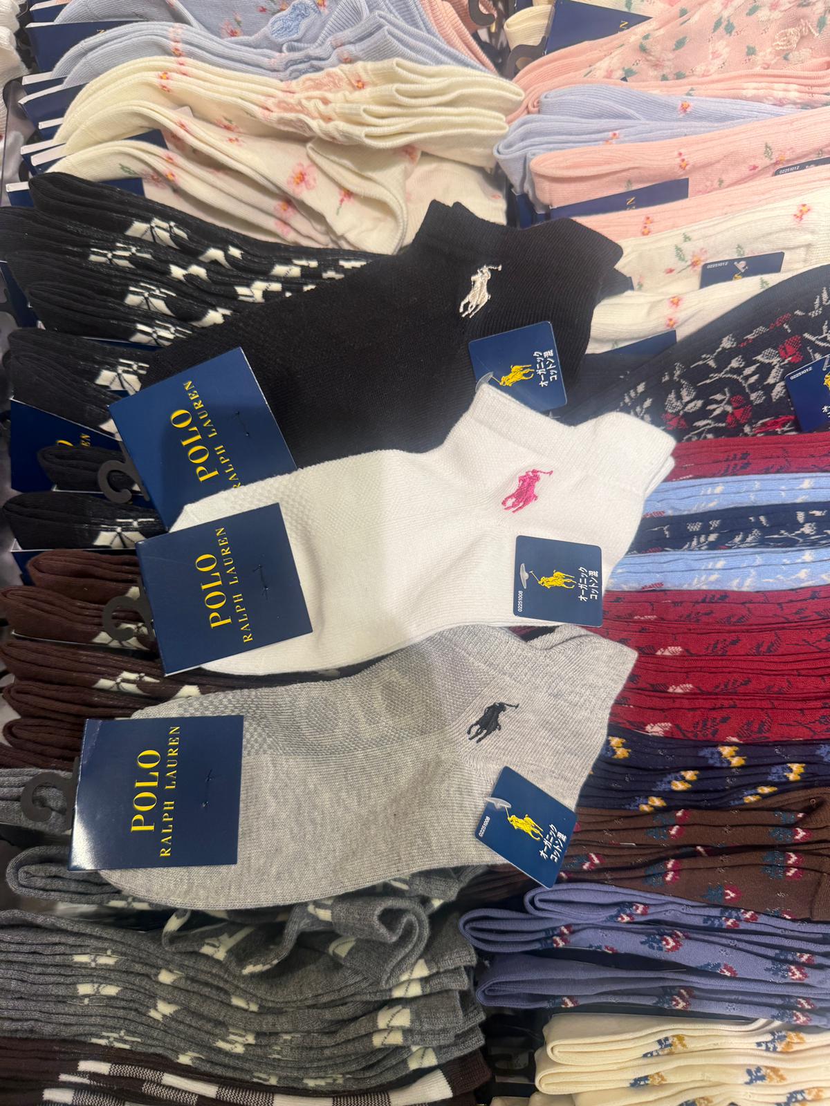 Polo Ralph Lauren logo 有機棉 混紡短socks sale