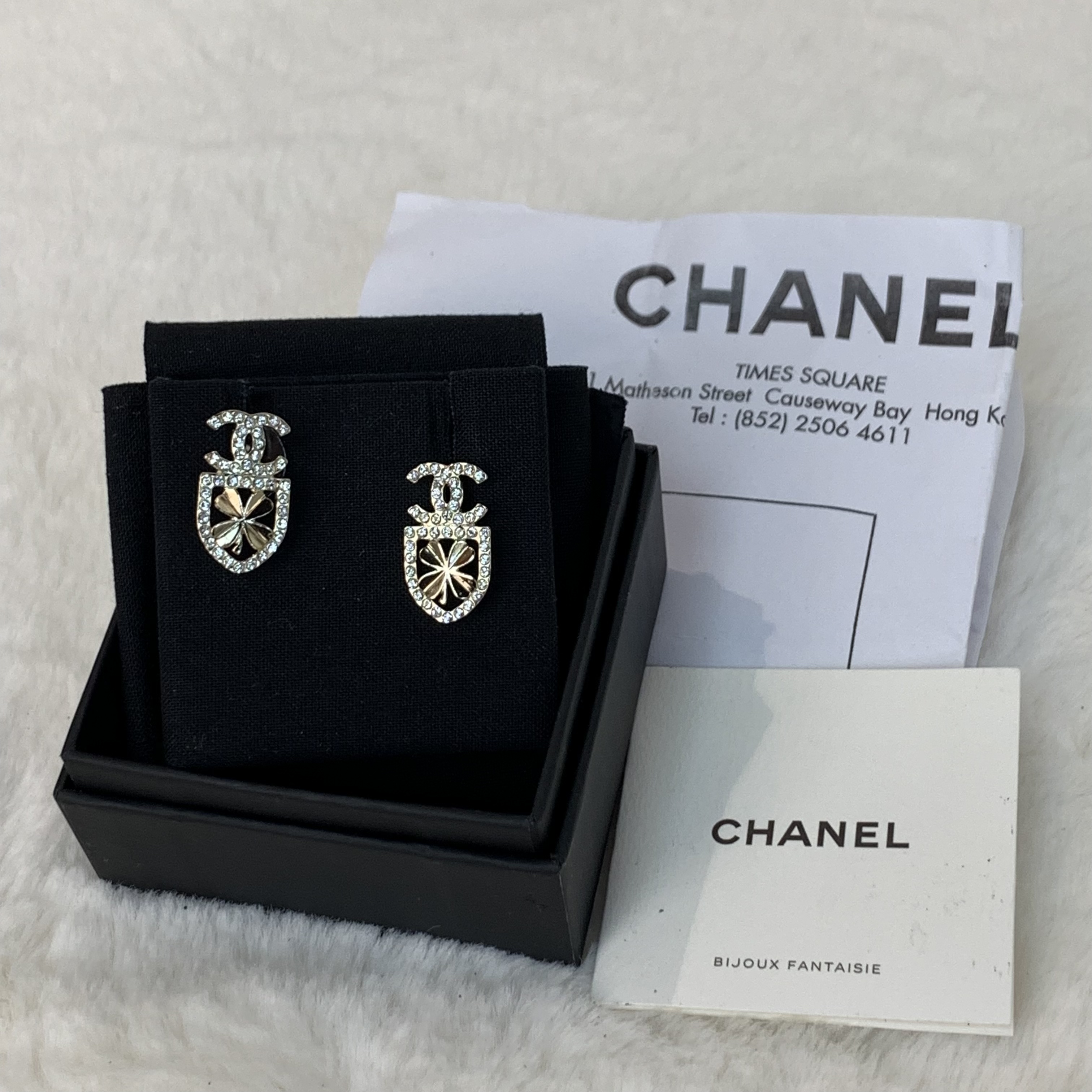 小資女最愛🫧Chanel閃鑽耳環