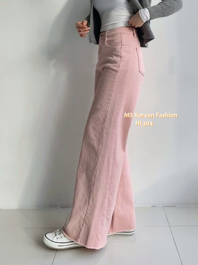 HL304 韓國🌼Howluk春版彈力棉闊筒褲