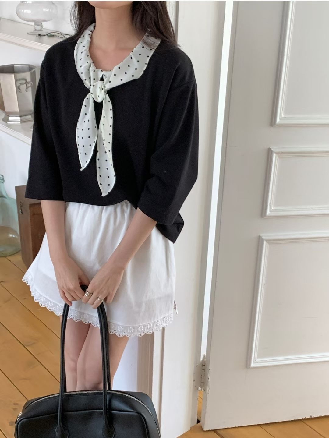 波點綁蝴蝶🦋結Top