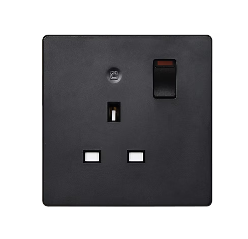 MK Aria 太空黑 13A單蘇有掣有燈 插座