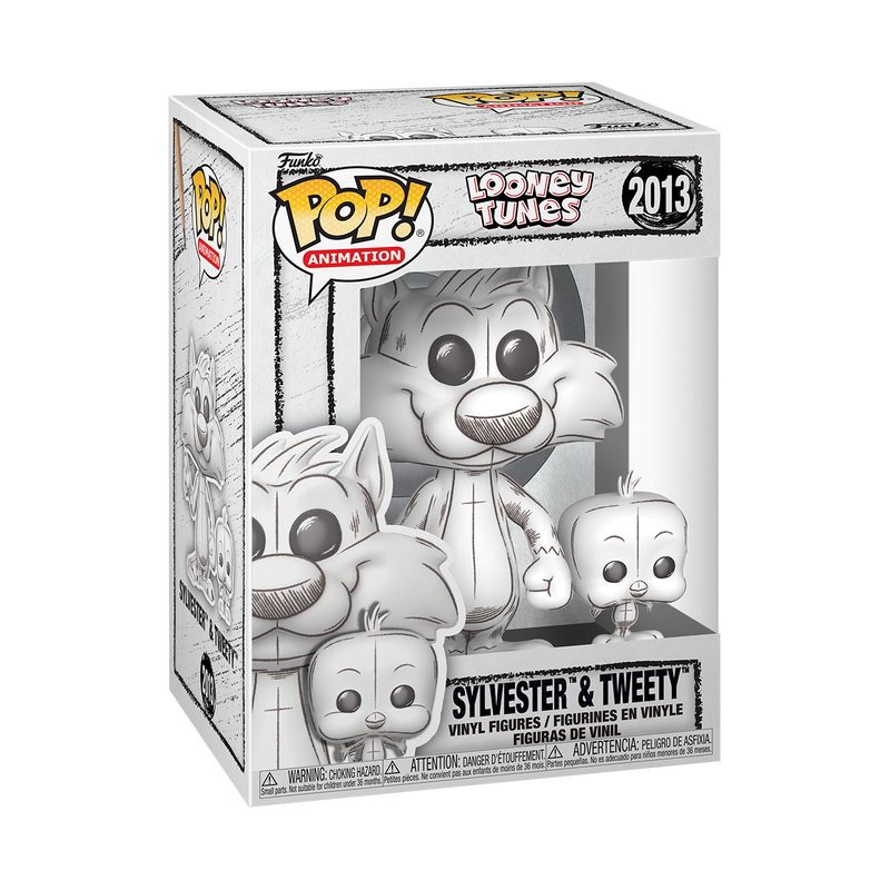 📦訂購 美國代購 Funko POP! LOONEY TUNES & Buddy Sylvester & Tweety (Sketched Deco) Figure 傻大貓 & 翠兒 素描版 模型