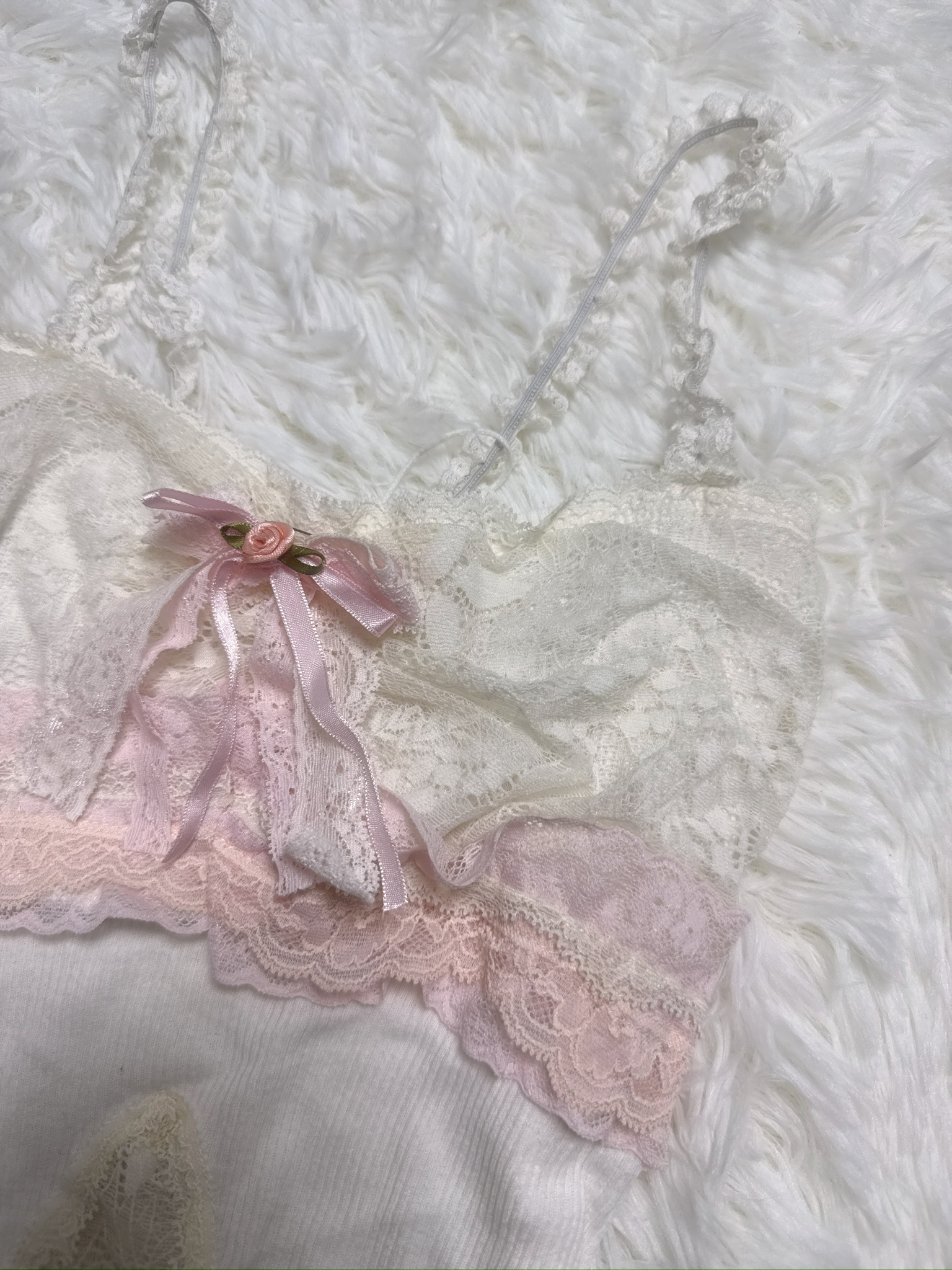 Balletcore Lace Rose Remade Camisole