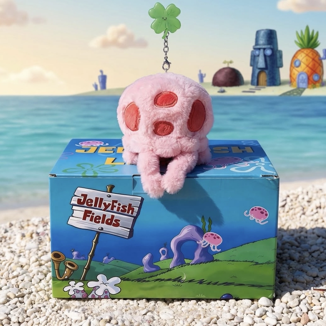 夢幻粉色水母掛件（預售一個月左右 可以等再拍）