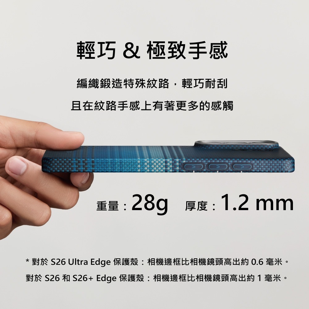 PITAKA Edge Case for Samsung S26 Ultra MagSafe 航太纖維超薄及輕巧