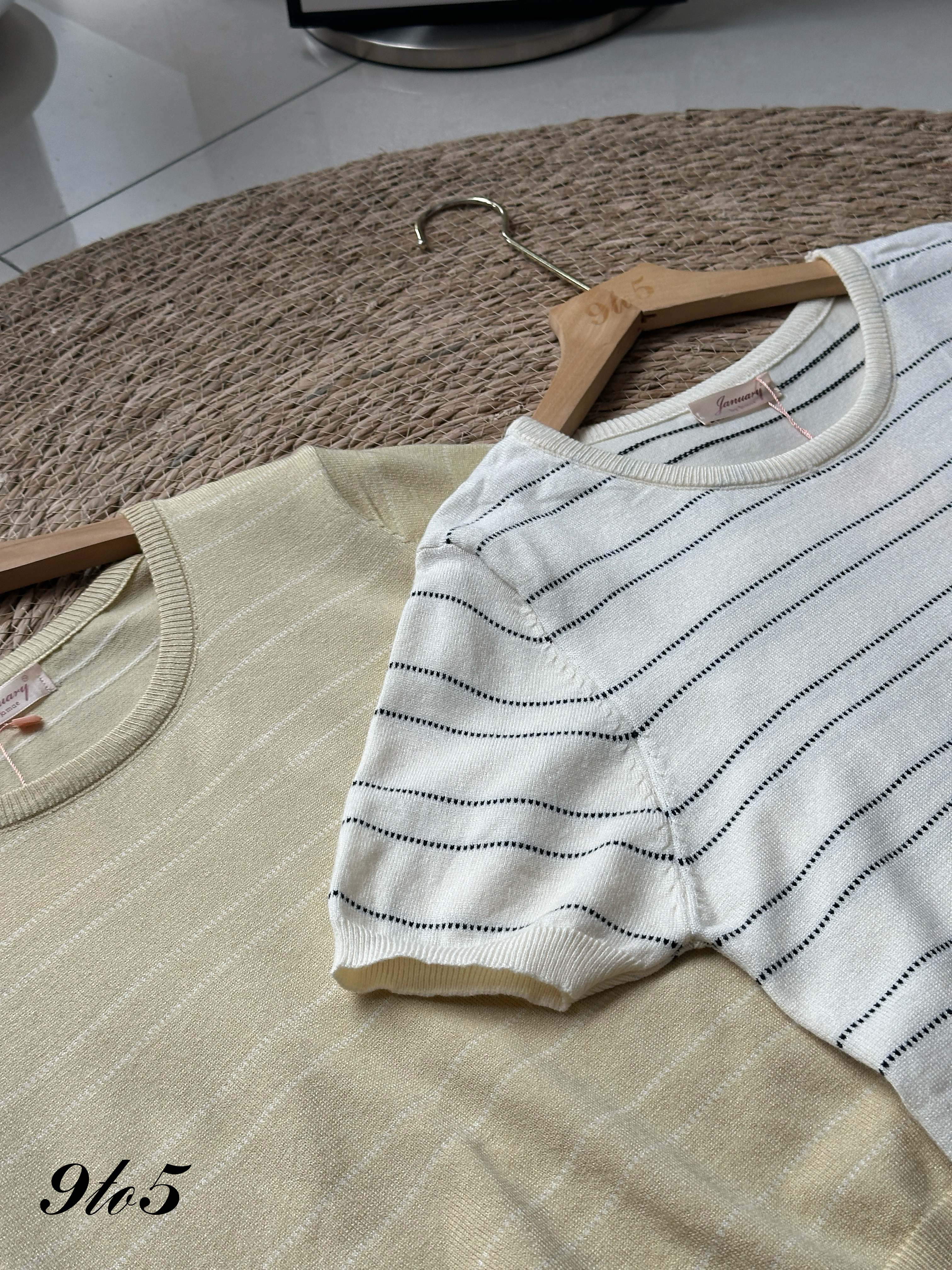 T4197 Stripe Knit Top - 4 Colors 