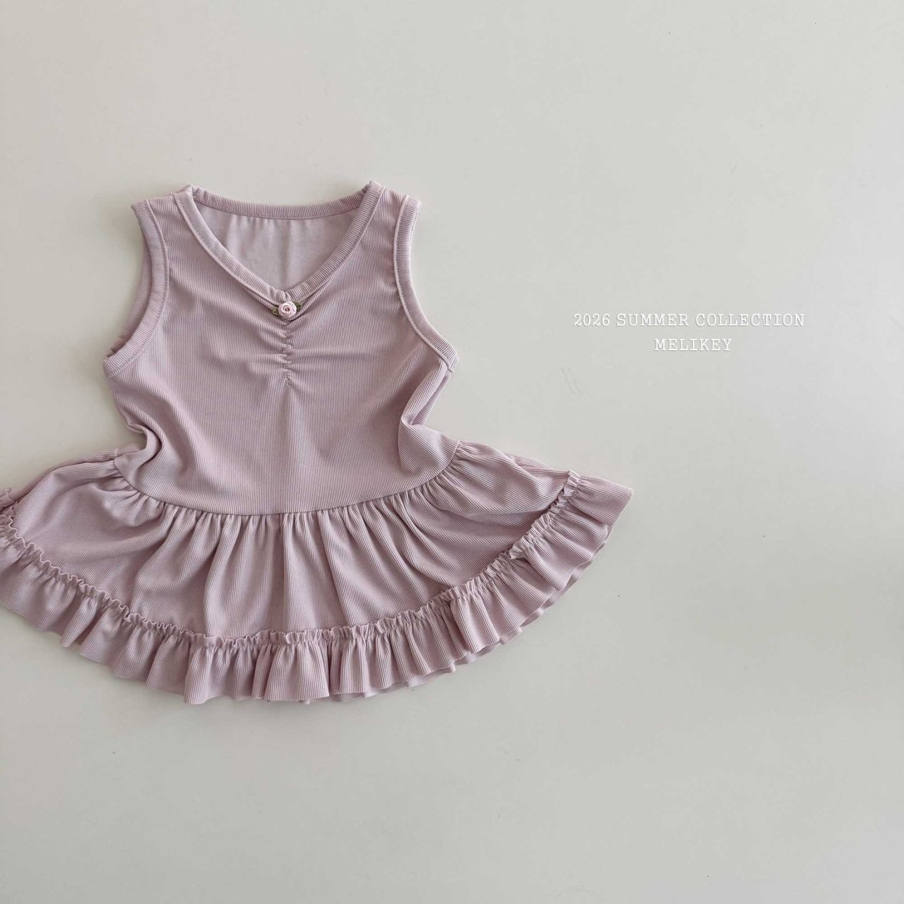 Rose Frill Sleeveless Tee