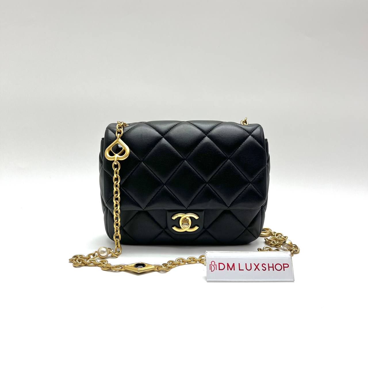 Chanel Coco Crush Square Flap Bag GHW (Microchip)