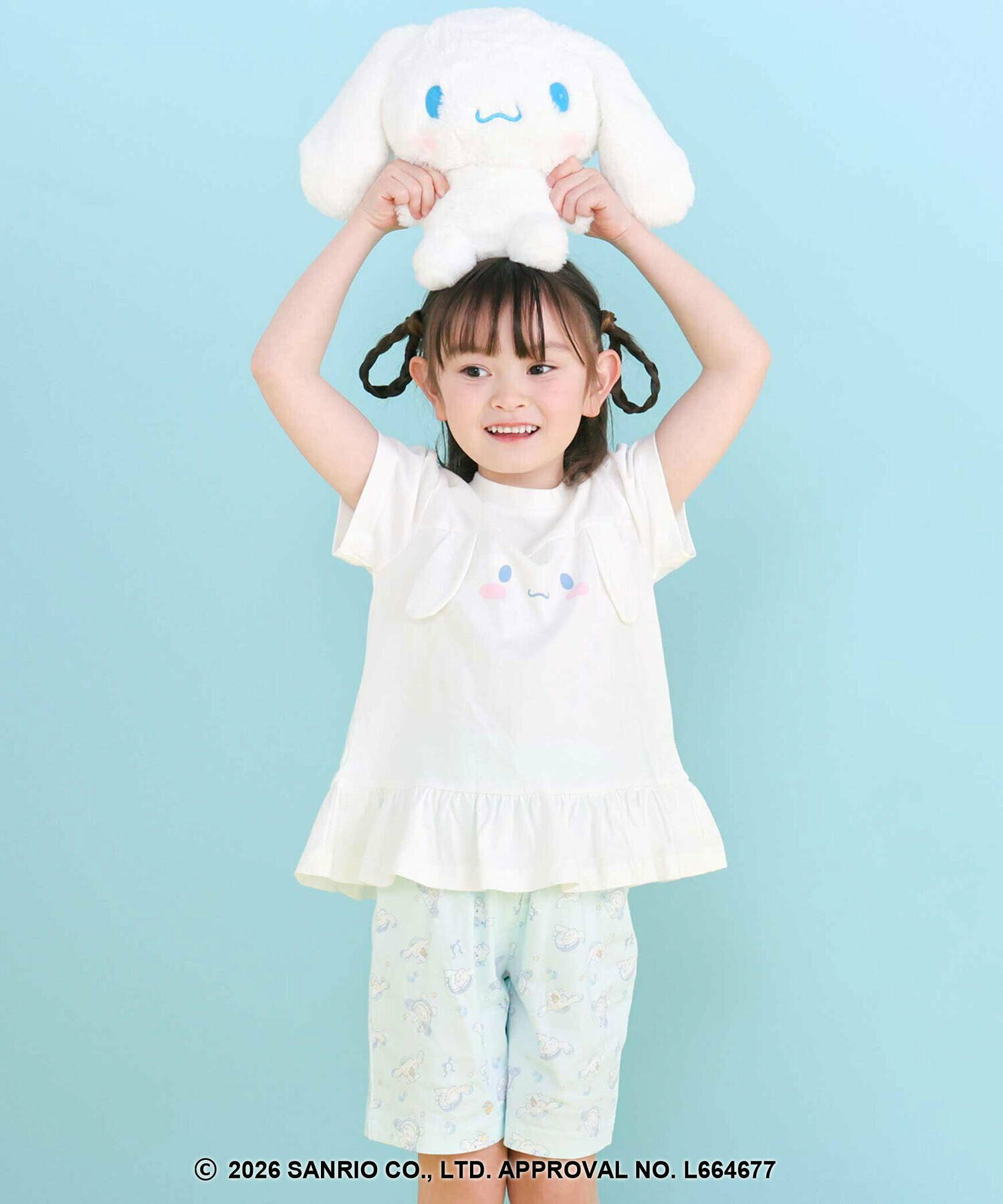 🆕【⭐訂購⭐】 🇯🇵日本直送 🌀#Sanrio 立體耳朵 包腹家居服套裝［2款選］ 🌀[ELBA-0187]