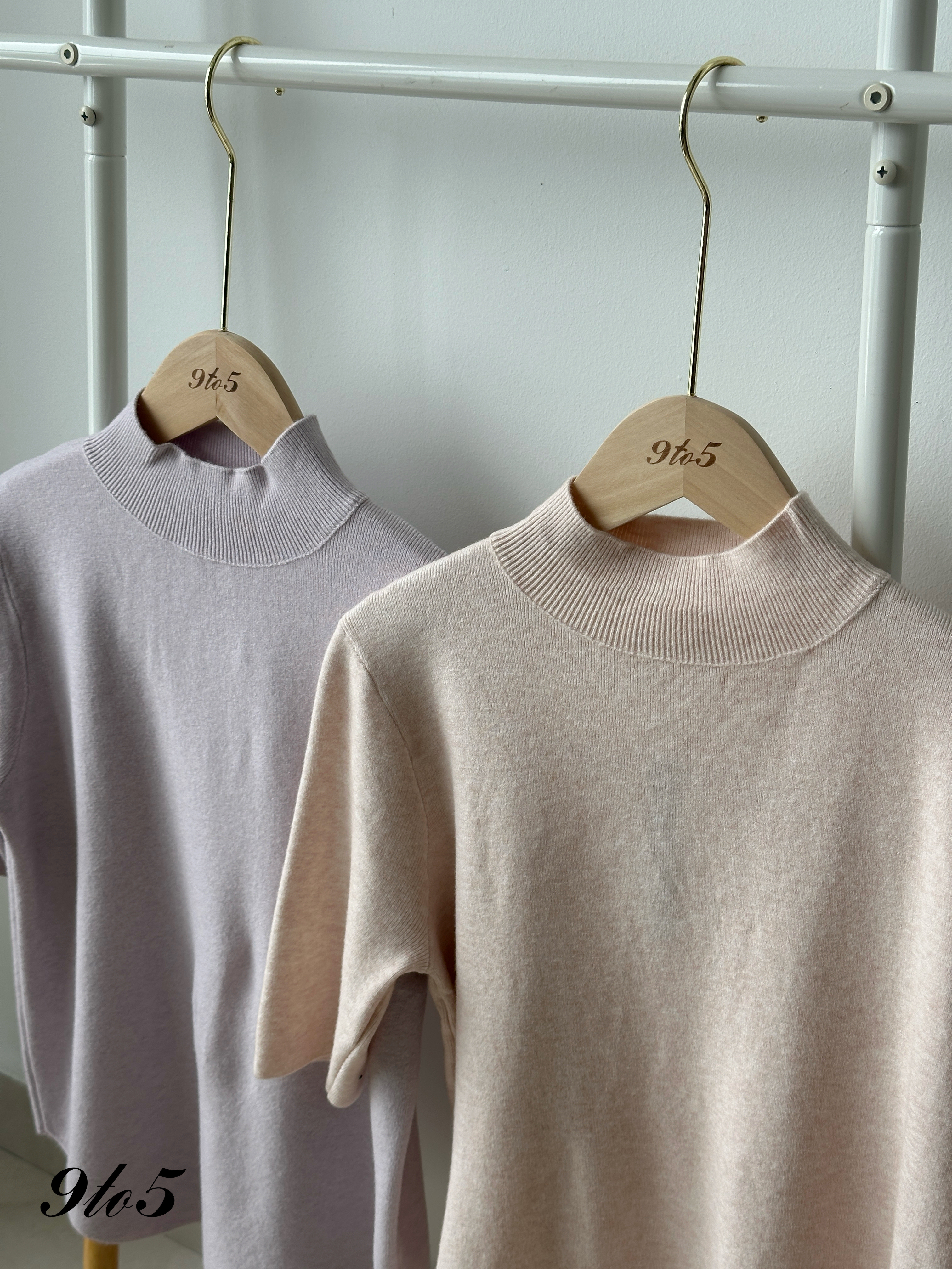 T4250 Mock Neck Half Sleeve Top - 4 Colors 