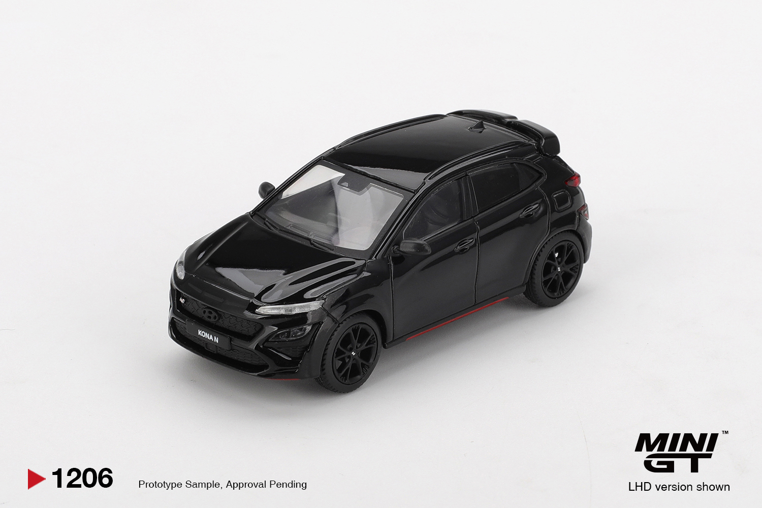 Mini GT 1/64 Hyundai KONA N Phantom Black - MGT01206-L