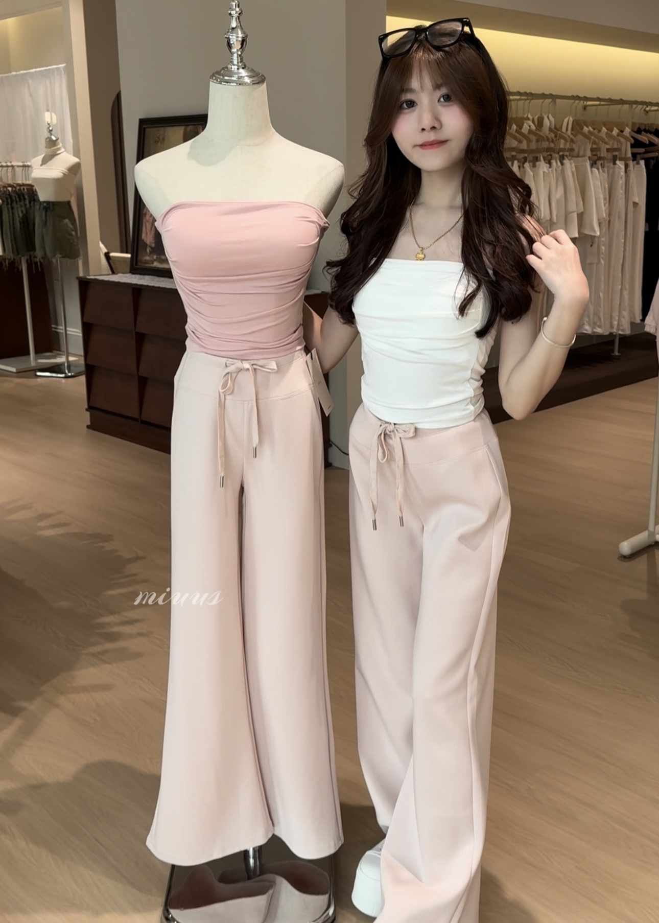 1722 RUCHED TUBE TOP 褶皱抹胸上衣