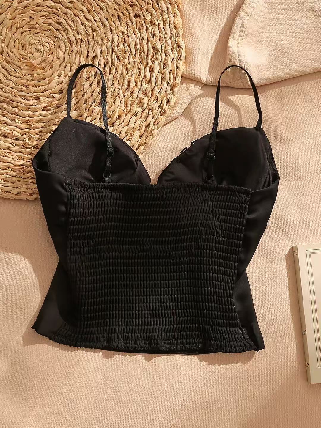 TP297镶钻吊带背心