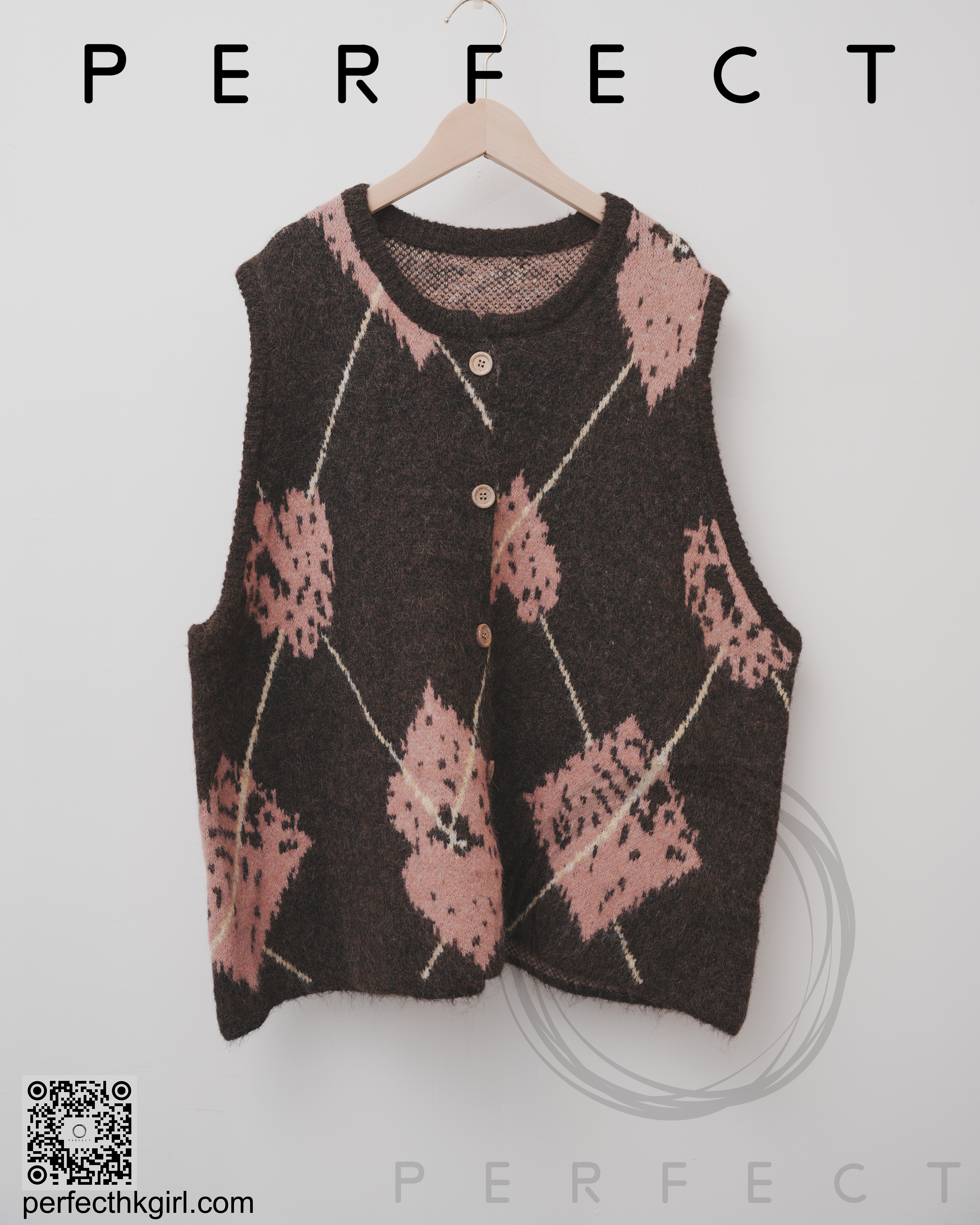 T0047_背心冷外套（耐看啡粉色）