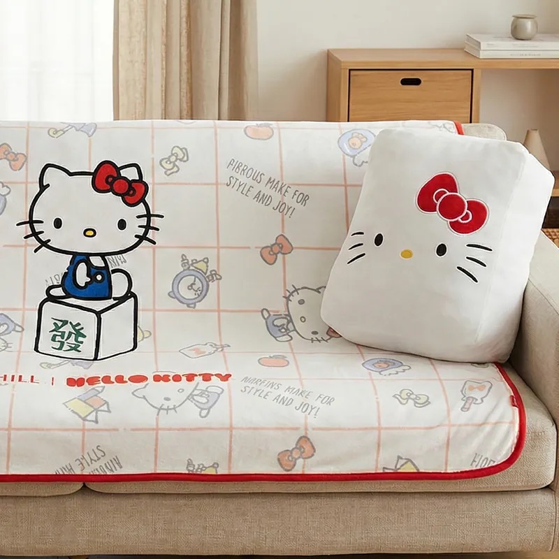 📦訂購 台灣代購 馬丘 x Sanrio Hello Kitty 聯名 抱枕毛毯