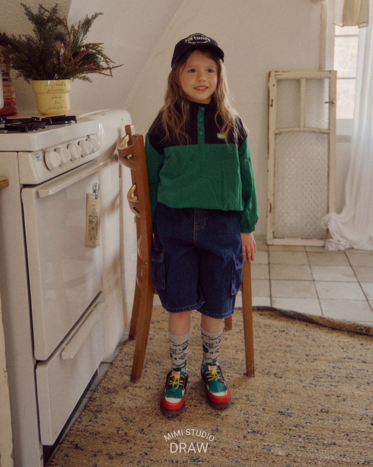 Bymimi | 薄款風衣料上衣( Green XL 115-125)