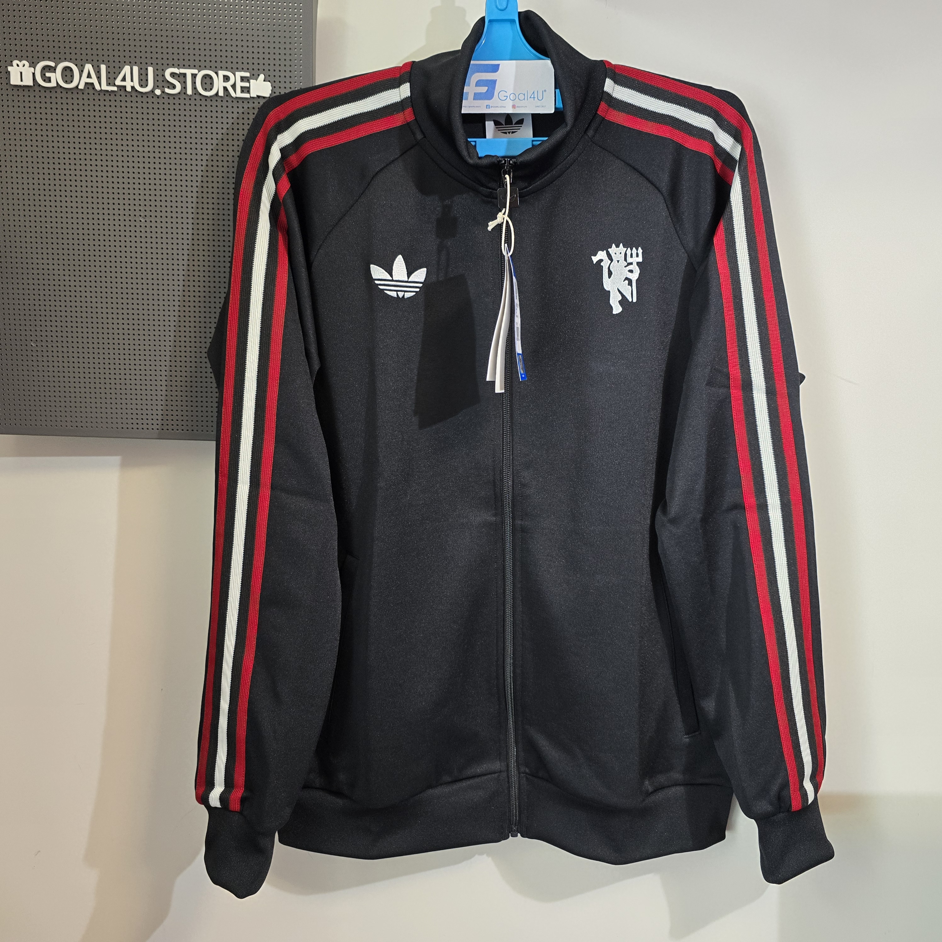 Adidas Manchester United 曼聯休閑文化拉鏈外套 JZ2230