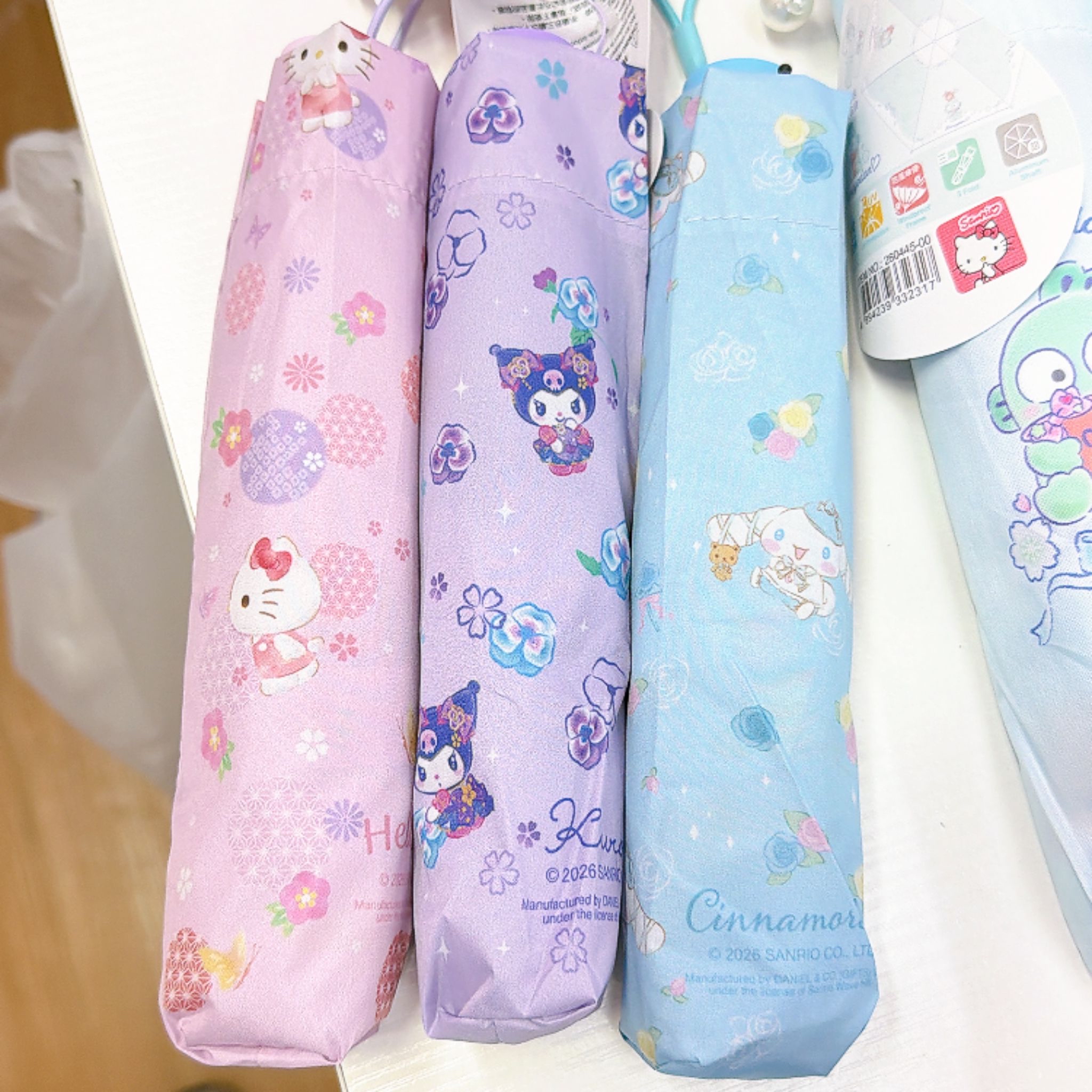 原裝行貨Sanrio 靚靚超輕縮骨遮晴雨兼用 防uv