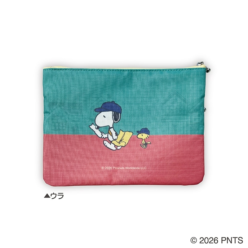 🌸 【預訂】Three-Zip Pouch - 日本郵便局xPeanuts 配達員系列