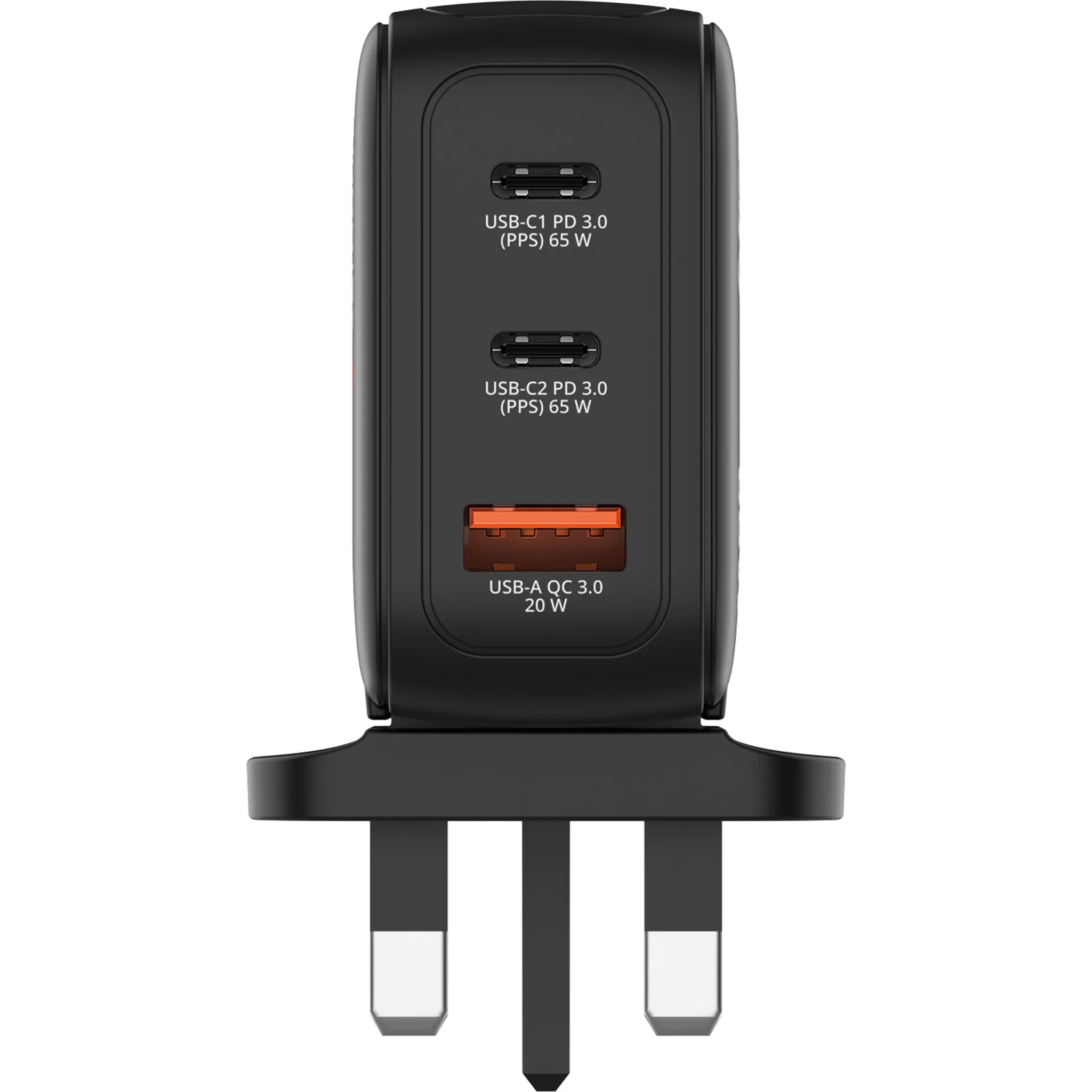 Verbatim 威寶｜65W迷你GaN牆式充電器(帶顯示屏+英規插頭)
