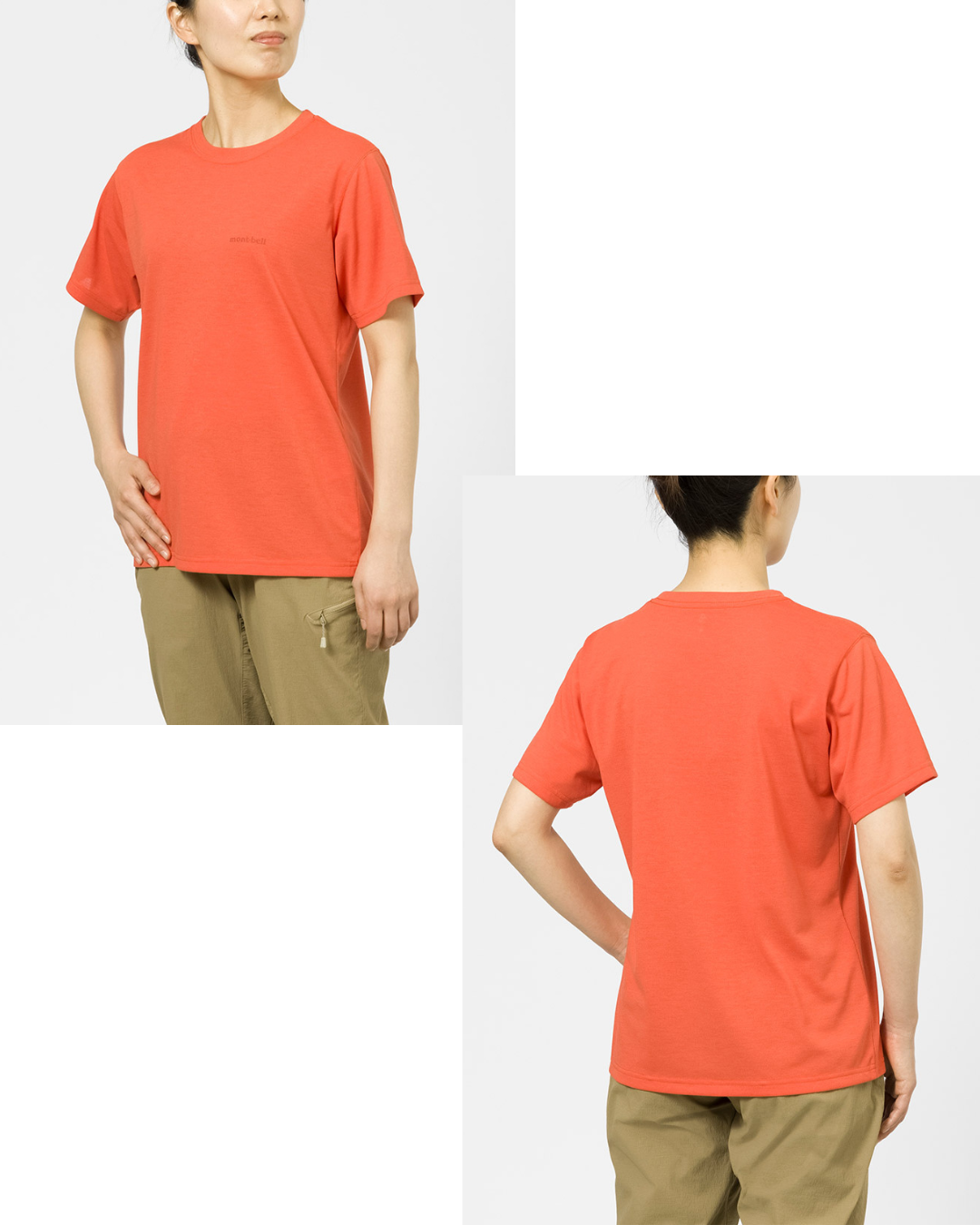 日本代購【 2026新色 日本直送  montbell wickron Logo tee 女裝 簡約 短袖  品牌 標誌 T 恤 | mont-bell 】