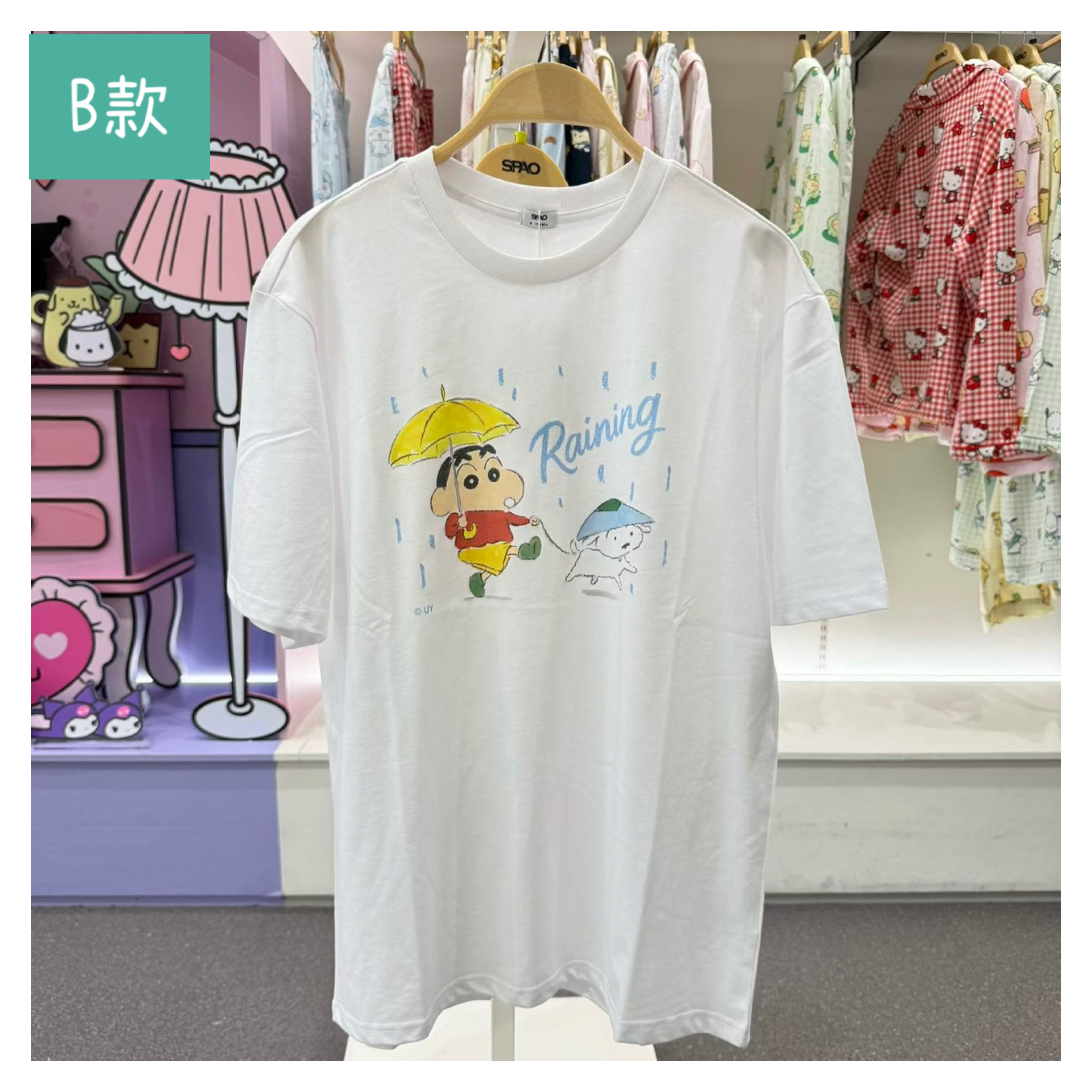 🇰🇷韓國SPAO x 蠟筆小新涼感短䄂Tee