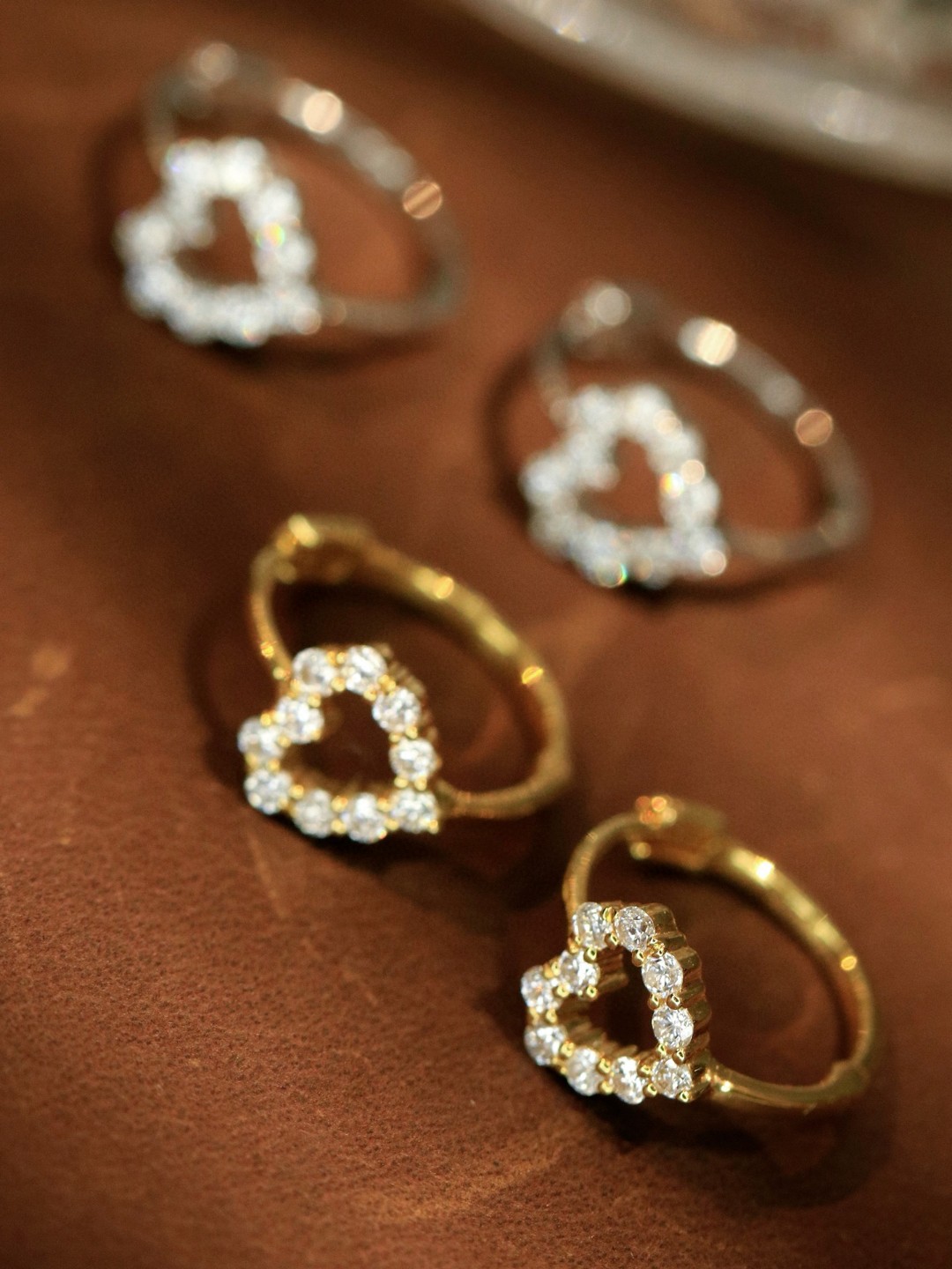 18K Diamond Hoop Earrings 