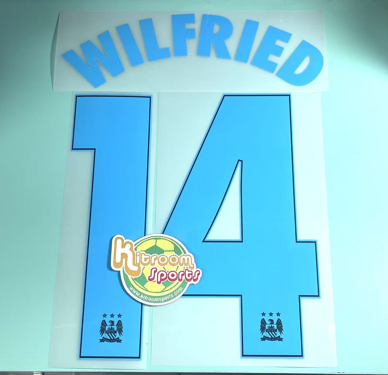 2015-16 Manchester City Away UCL Nameset #14 WILFRIED