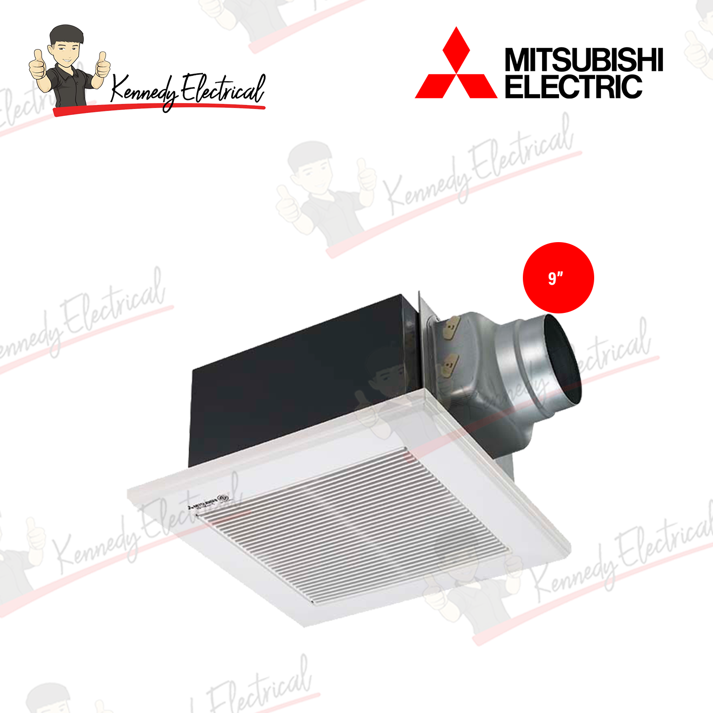 Mitsubishi 9" High Pressure Ceiling Ventilating Fan VD-23ZP4T5