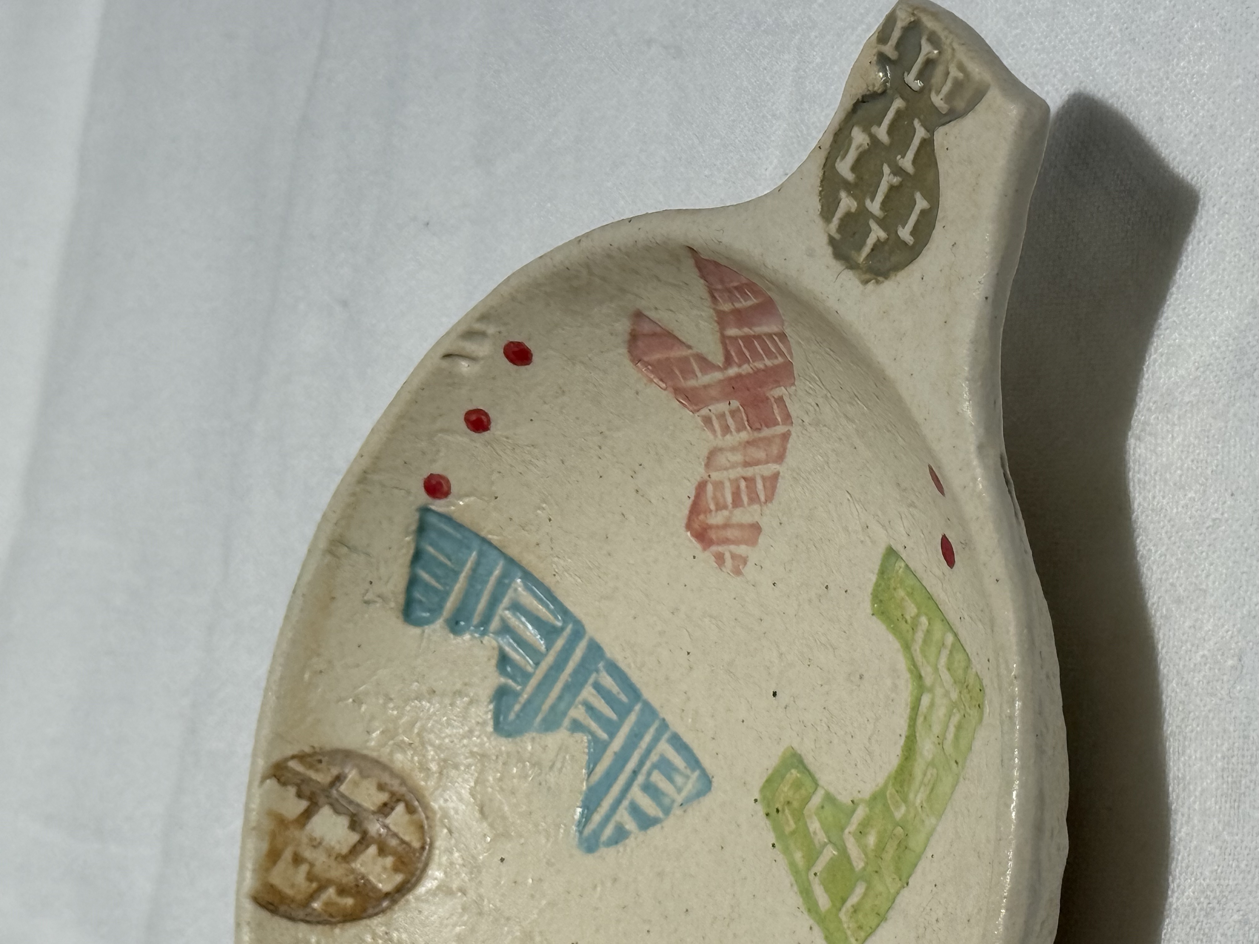 石丸和美 單耳小碟 刻紋 小料碟