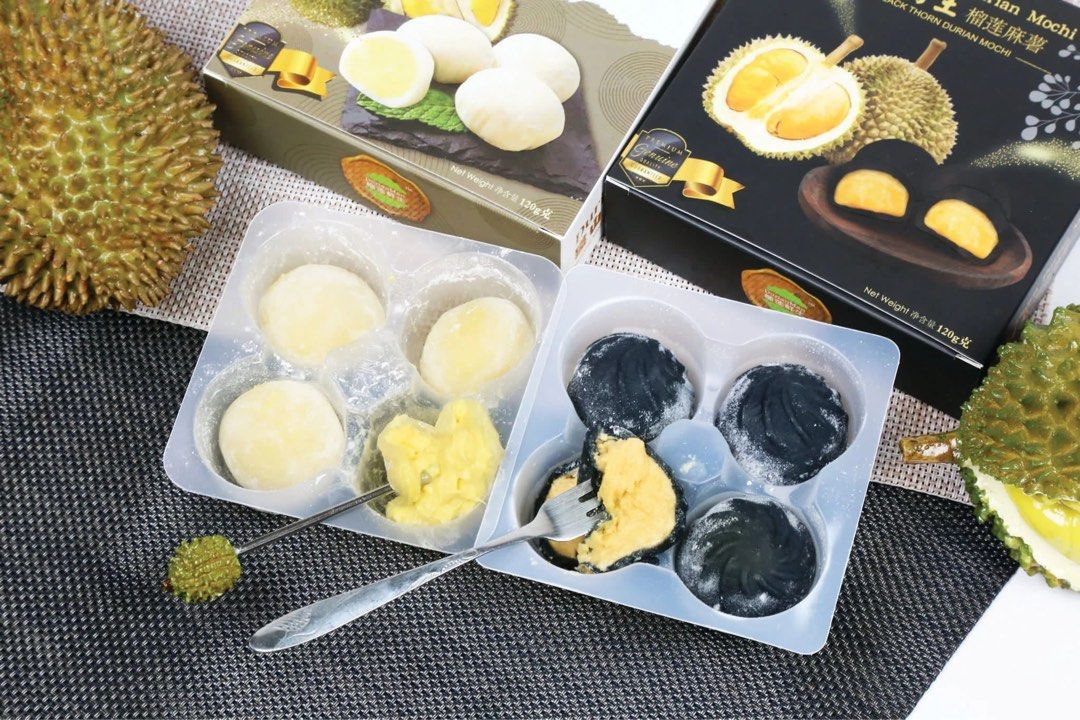 榴槤鮮生 貓山王/黑刺王麻糬（一盒4件）