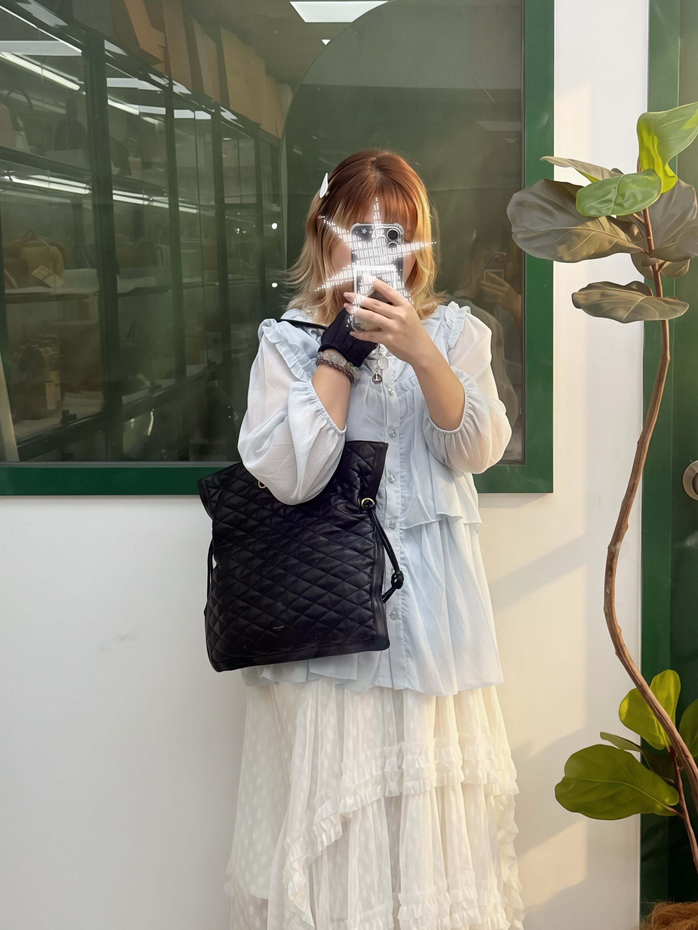 👜 PRE OWNED 🛍️黑金水桶包 有塵袋🖤