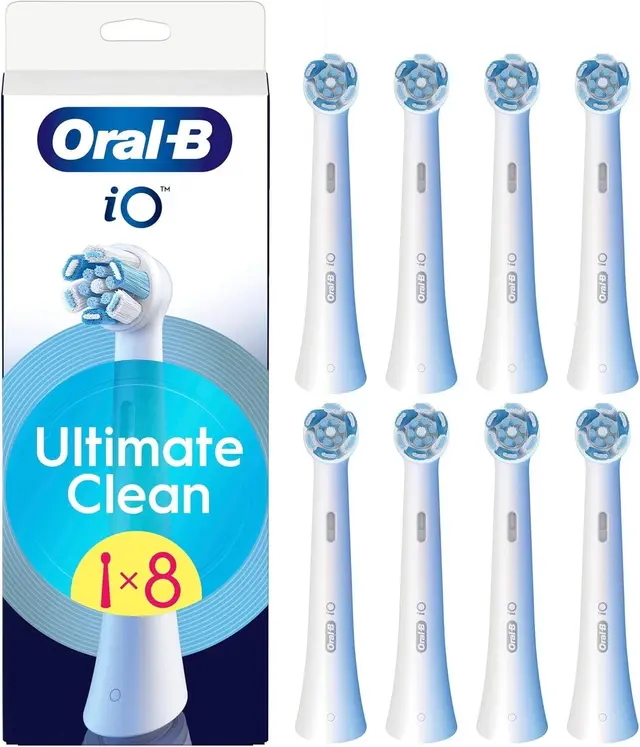 Oral-B iO終極清潔刷頭 白色8支裝 Oral-B iO Ultimate Clean WHITE Toothbrush Heads, (8pcs) 