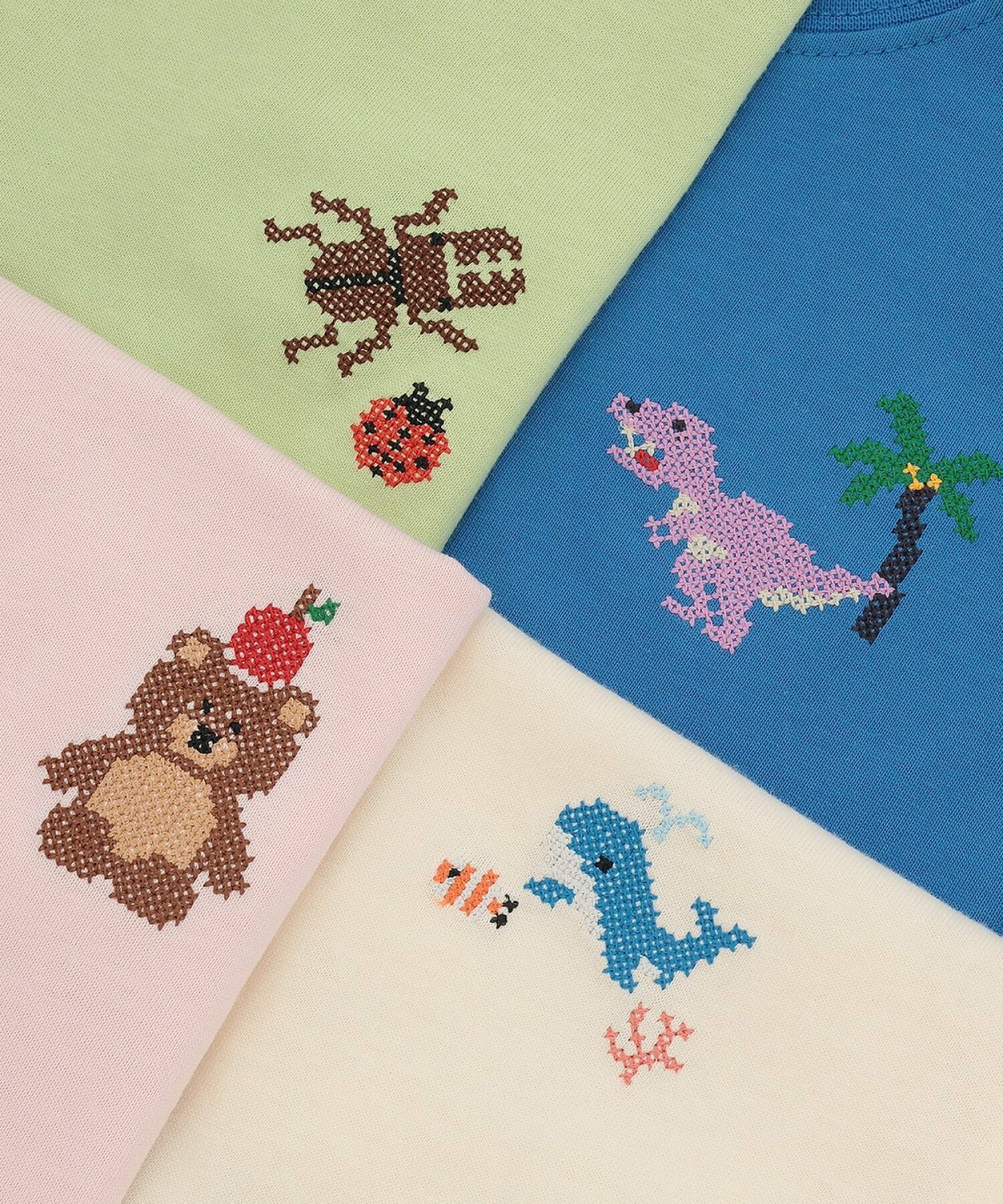 🆕【⭐訂購⭐】🌀 🇯🇵 日本直送🇯🇵 食品防污加工 波點刺繡 短袖T恤［7款選］🌀 [ELEA-0215][260624]