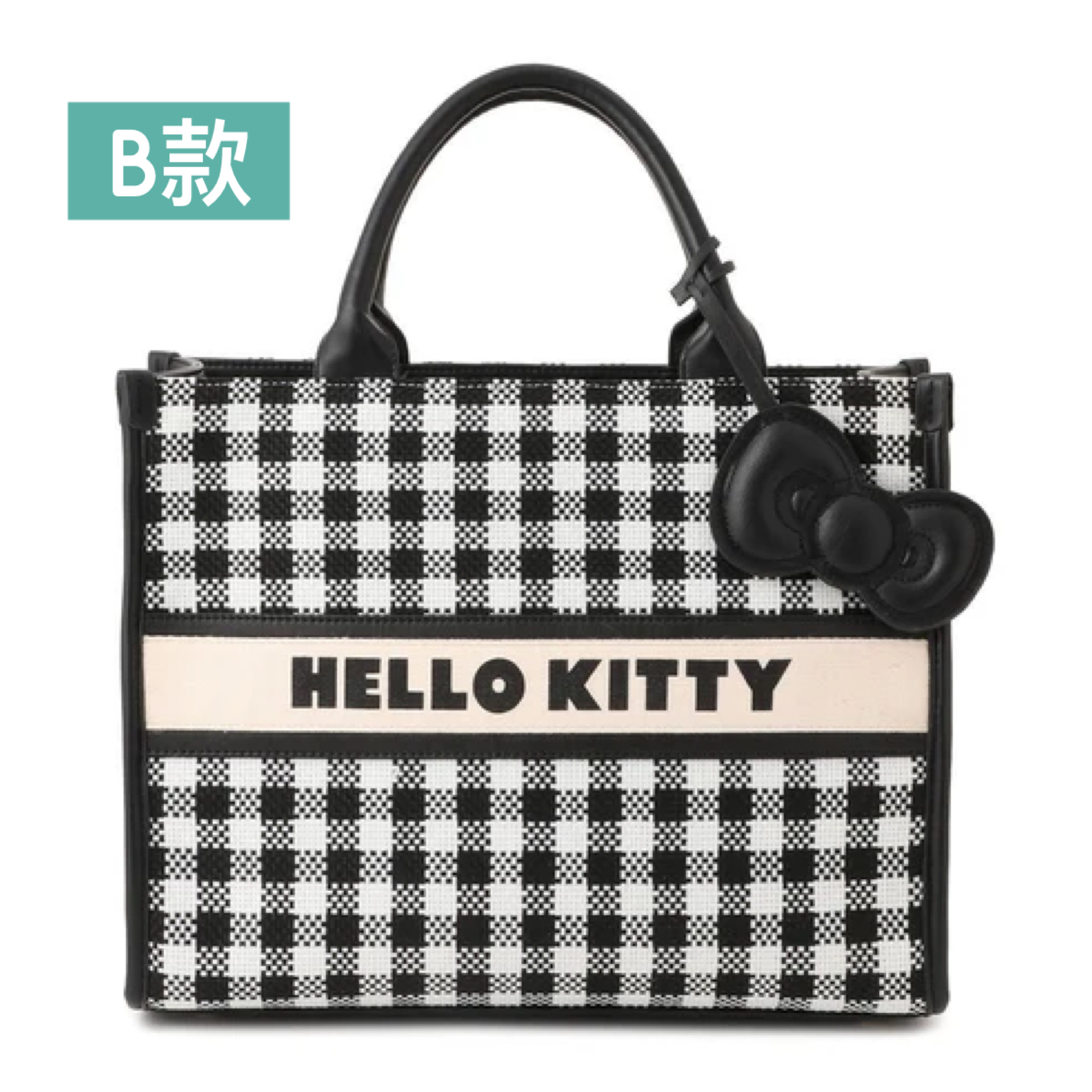 日本預訂📍日本VIS x Hello Kitty別注系列 - 格紋手袋連鏡子吊飾 不包郵