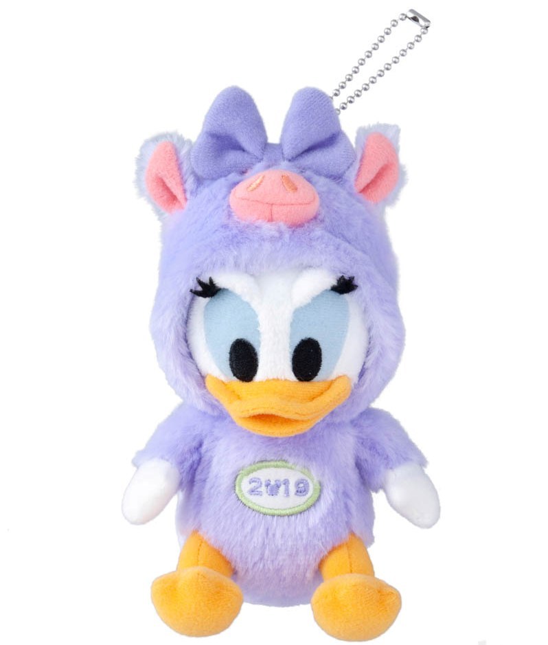 [現貨] [東京迪士尼樂園] 干支2019 Daisy Duck 毛公仔吊飾