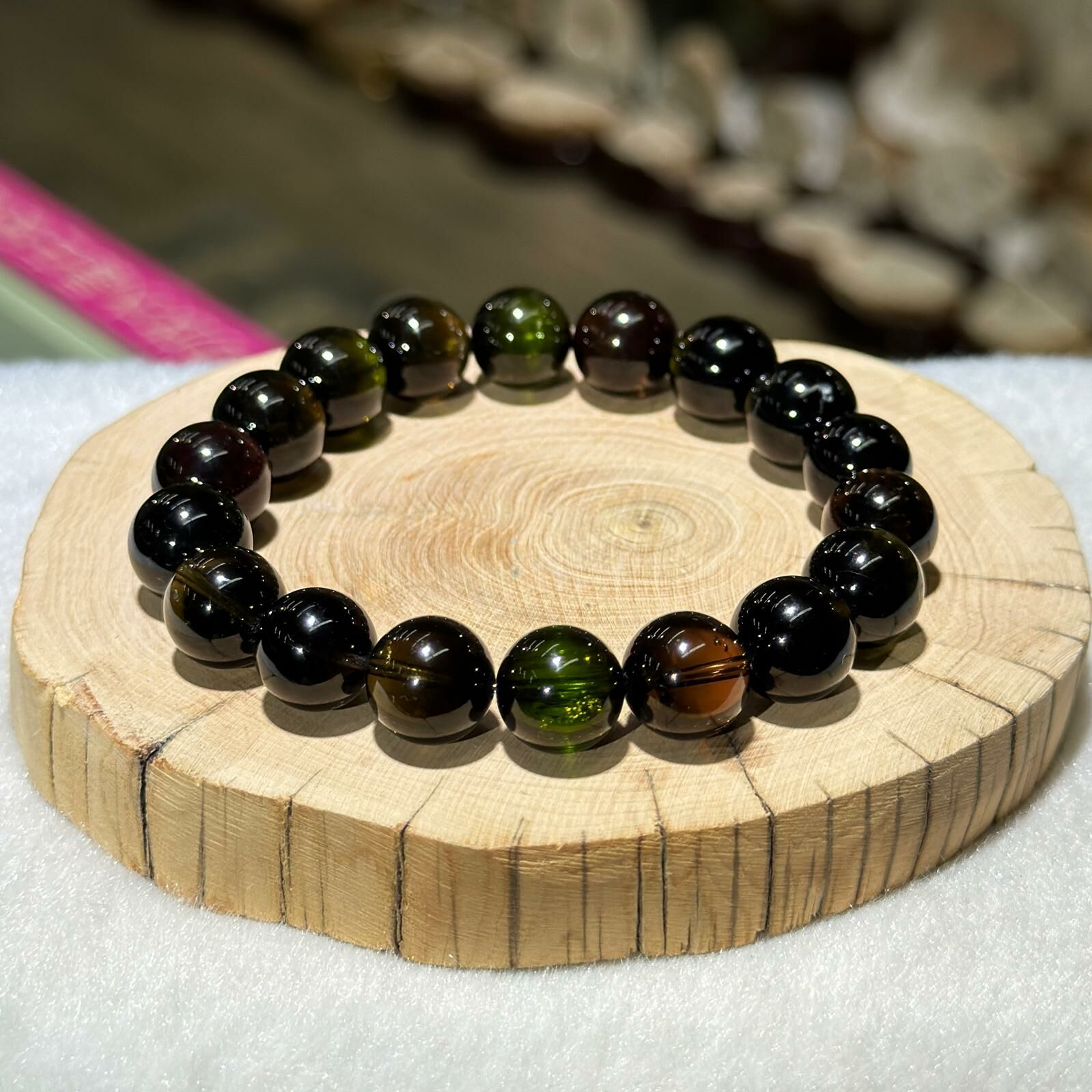 黑美人✨碧璽手串 11 mm +/-