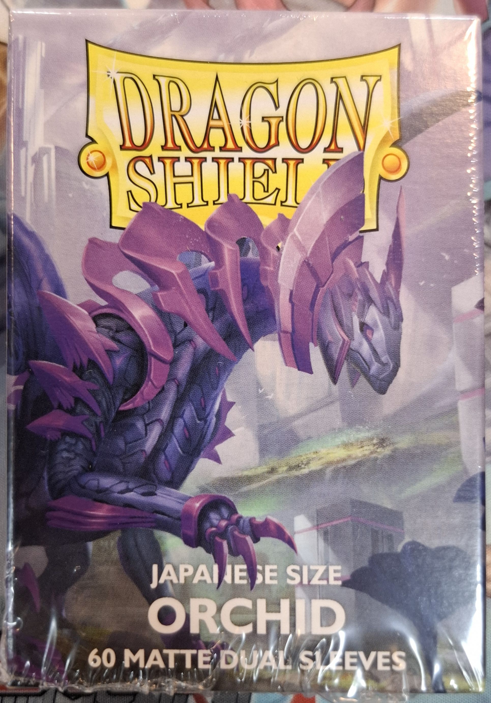 龍盾日版尺寸蘭花色60張霧面雙層卡套 ORCHID