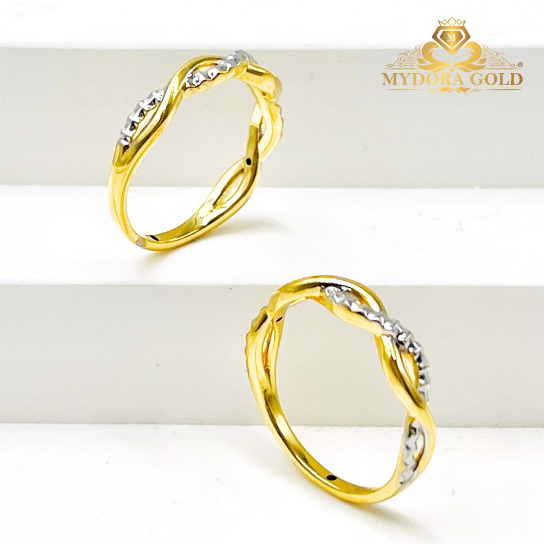 MYDORA Cincin Cross Wave Minimalist (5G) l EMAS 916/22K