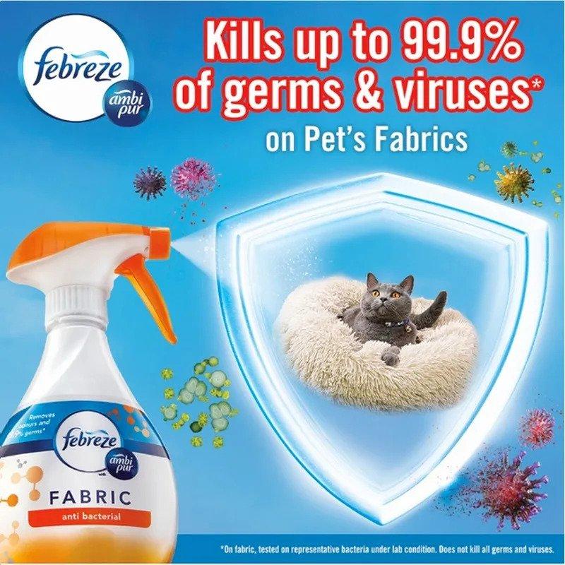 Febreze With Ambi Pur Anti Bacterial Fabric Refresher 370ML