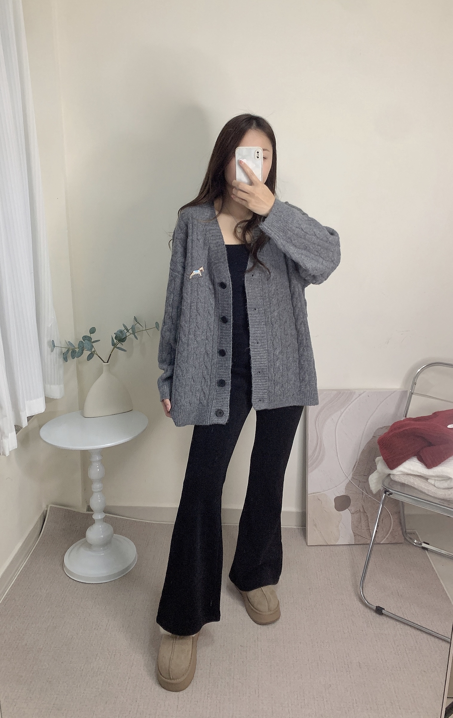 馬仔logo扭紋中長Cdg