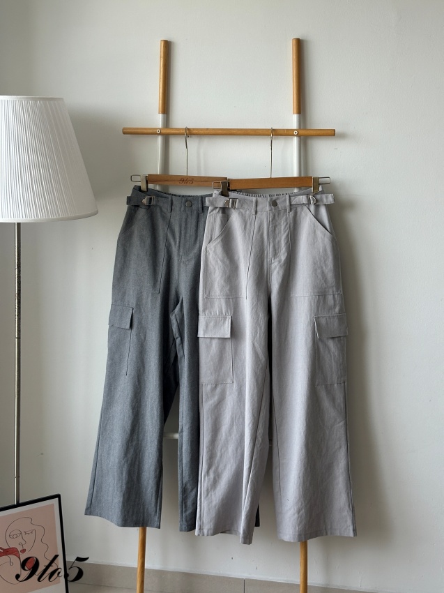 S1910 Cargo cotton long pants - 4 Colors 