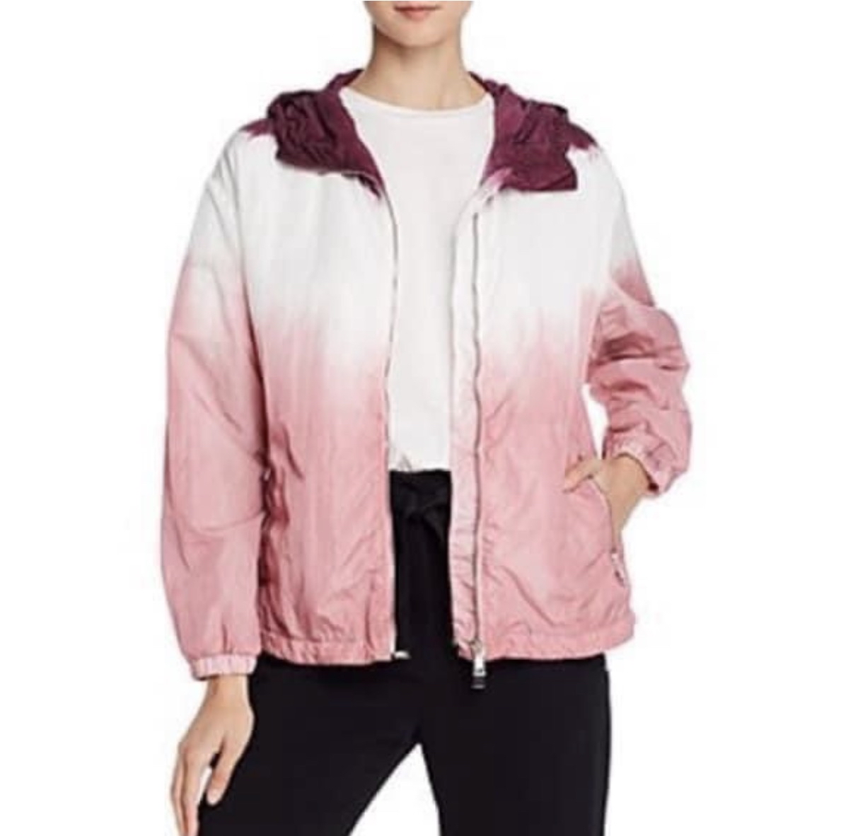 Moncler 超特價撿漏 漸變粉紅色風衣