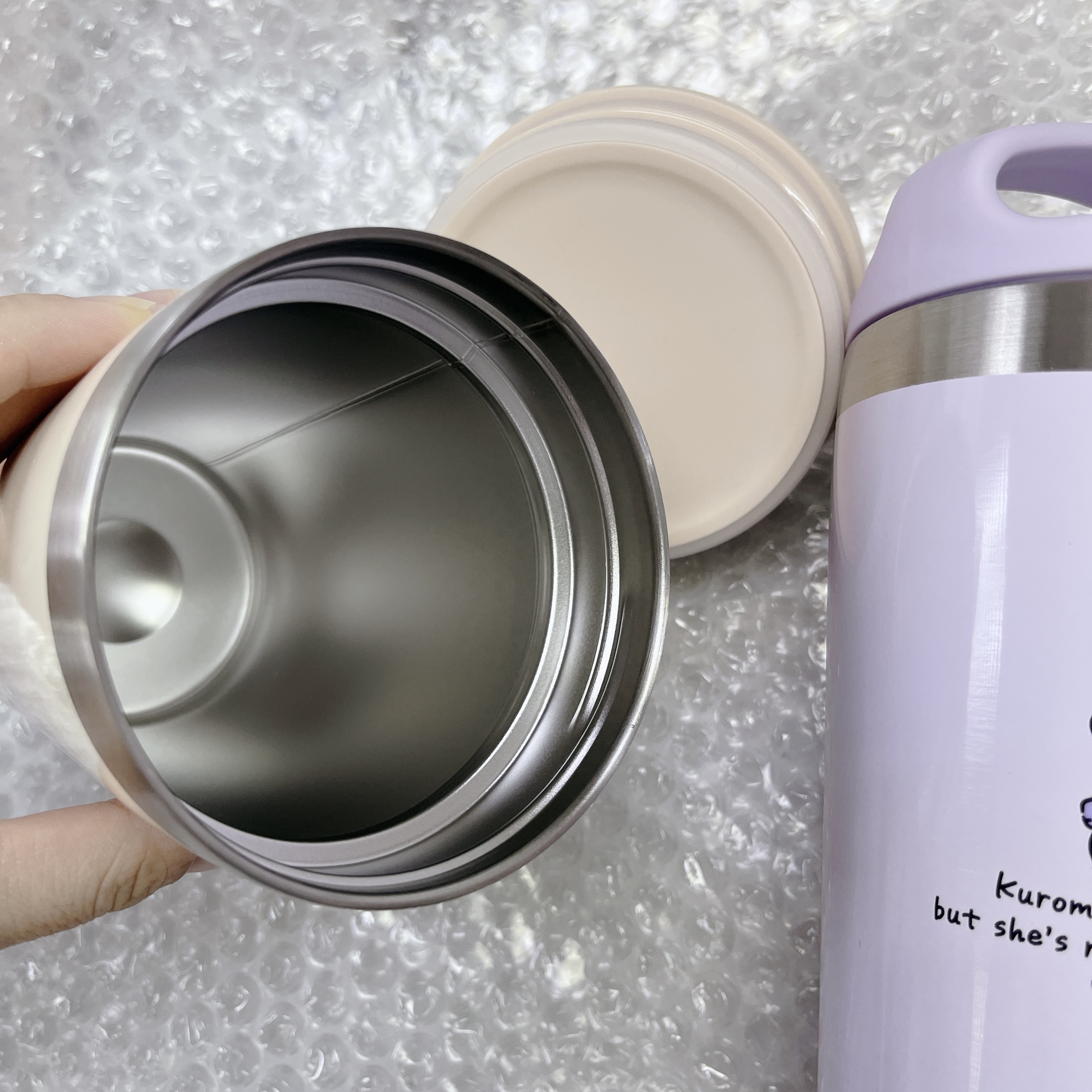 日本現貨📍Hello Kitty/Kuromi圖案手提保溫杯 330ml