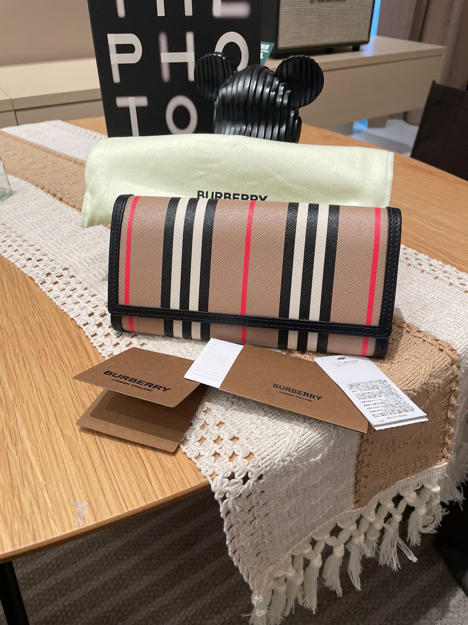 未使用品 Burberry Long Flap Wallet 100%Authentic, Unused ✅Dust bag