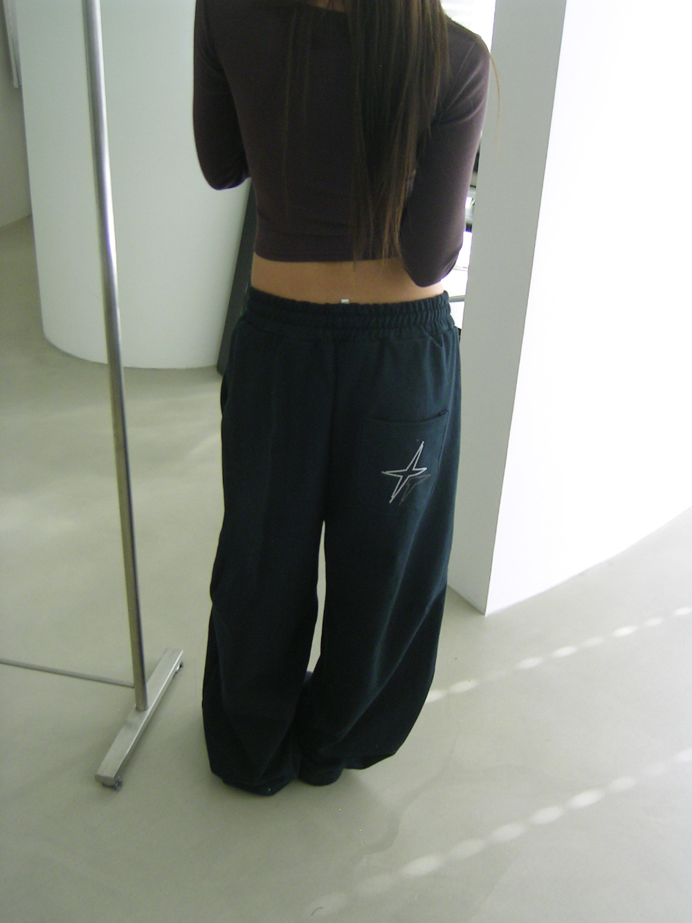 Star Pocket Wide-Leg Sweatpants