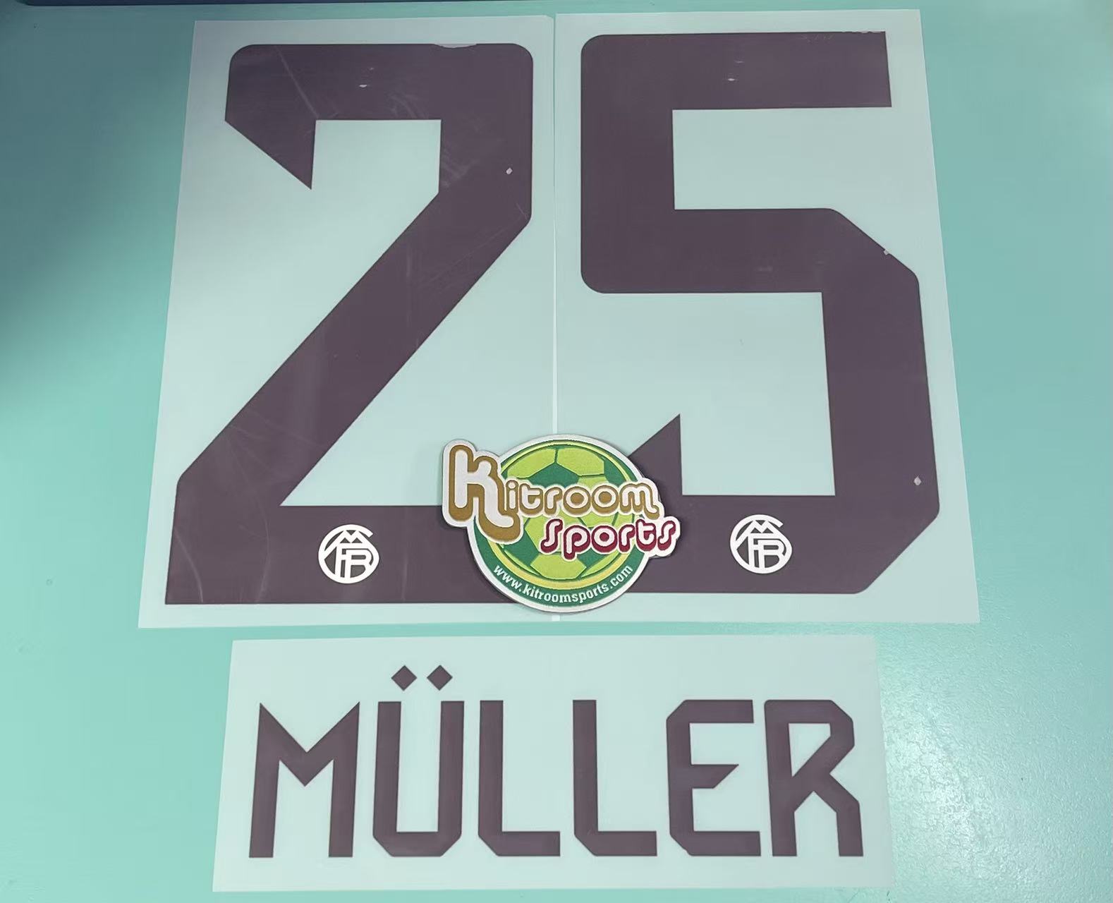2023-24 Bayern Munich 3rd Nameset #25 MULLER